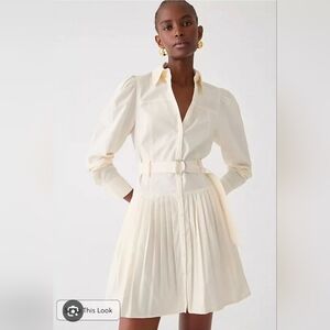 J.Crew Fit-And-Flare Lightweight Oxford Shirtdress Size 6
